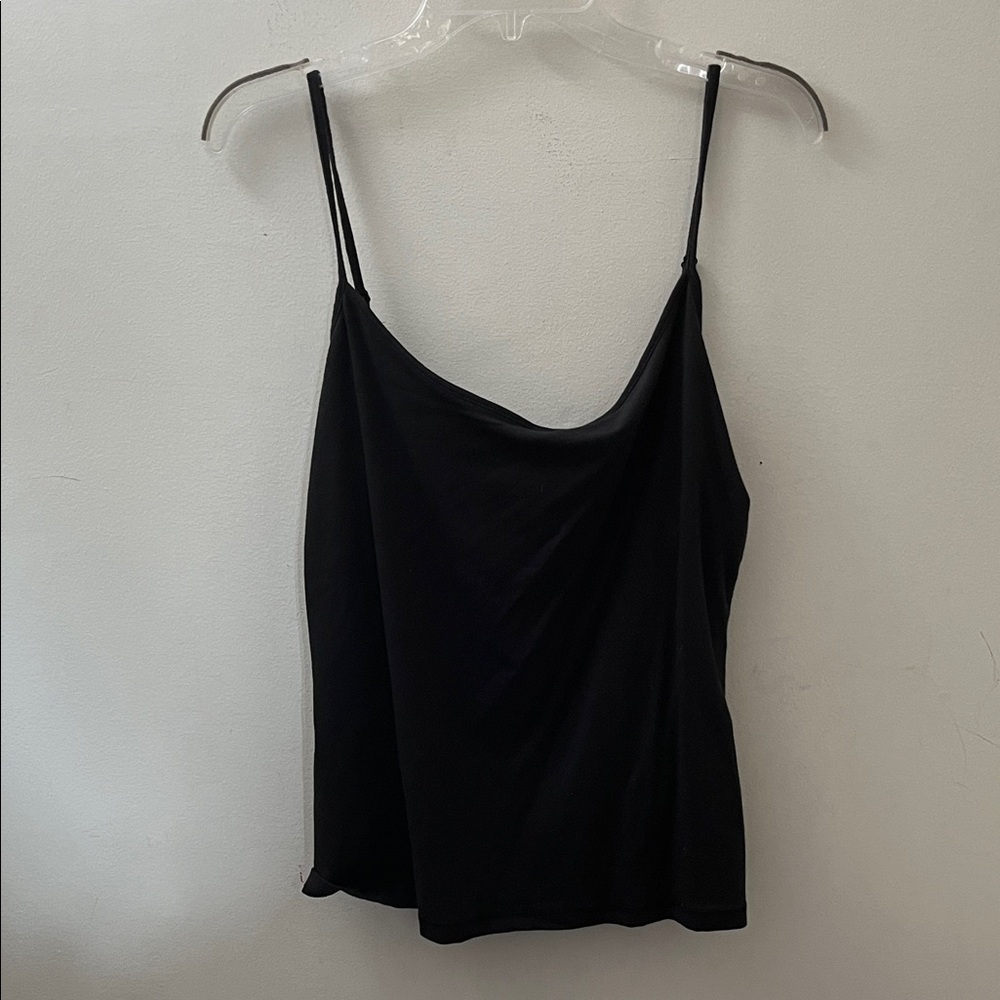 ✨BNWT!Route 66 Black Built-In Sports Bra Camisole Tank Top w/ adjustable straps!